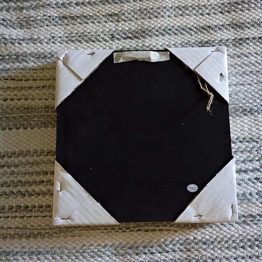 Adorable World Market White and Black Starfish Shadow Box - Picture 2 of 5